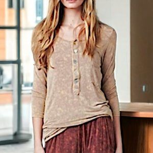 YOUNG47 POL Washed Henley